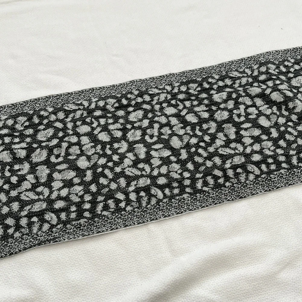 Leopard Print Scarf with Tassels